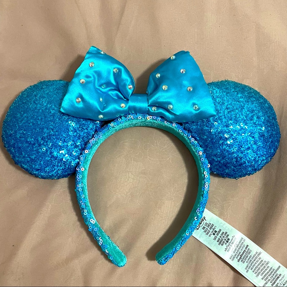 DISNEY - Aqua Sequin Minnie Ears